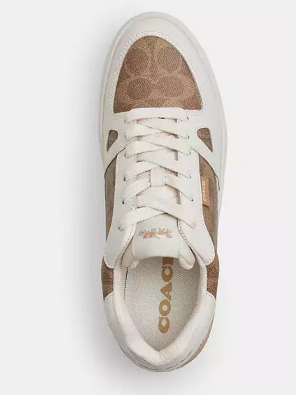 Coach Clip Court Low Top Sneaker In Signature Canvas